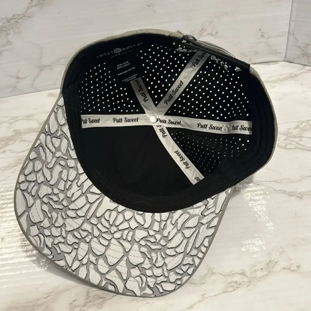Sweet‎ Rollz gray Elephant Athletic Golf Hat lightweight performance wear